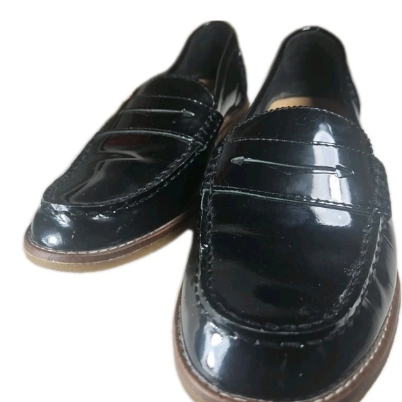 Sperry 7.5M Women Blk Patent Leather Chunky Winsor Penny Loafer Y2K Barbie[6D main image 10
